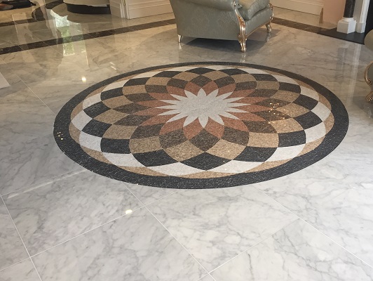 Mosaic and marble